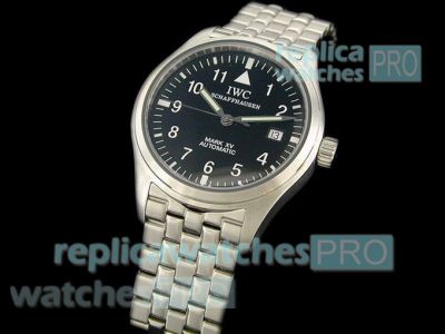 Copy IWC Pilots Mark XV Black Dial SS Case Watch